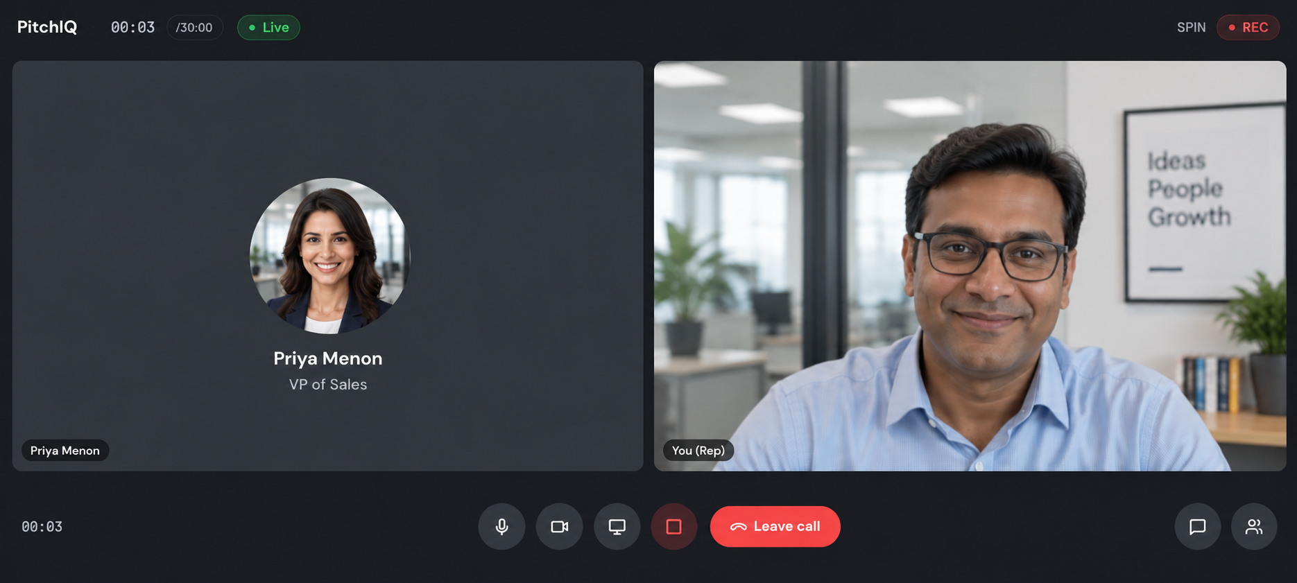 Online meeting roleplay